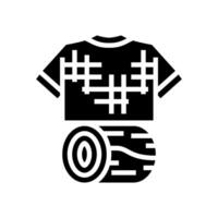 tencel clothing sustainable fashion glyph icon illustration vector