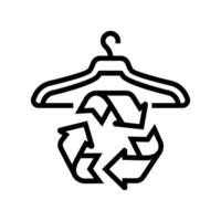 slow fashion sustainable line icon illustration vector