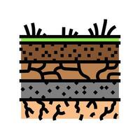 soil urban gardening color icon illustration vector