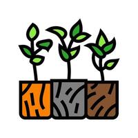 seedlings urban gardening color icon illustration vector
