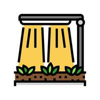 grow lights urban gardening color icon illustration vector