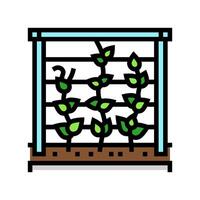 trellis urban gardening color icon illustration vector