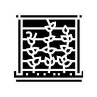 trellis urban gardening glyph icon illustration vector