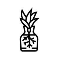 plant propagation urban gardening line icon illustration vector