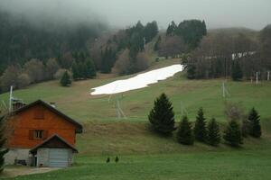 beautiful nature in the mountains of france photo