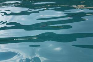 reflections and wrinkles in the sea photo