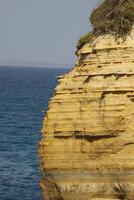 spectacular rock formations, corfu, greece photo