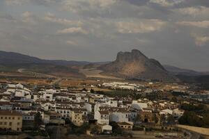 overview on the city Antequera in South Spain photo