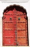 decorated indian doors, india photo