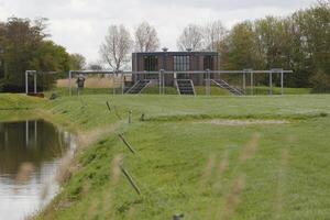 Dutch canals in North Holland in the spring photo