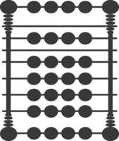silhouette abacus black color only vector