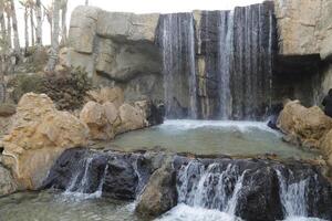 waterfall in slow shutterspeed photo