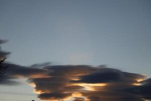 clouds at sunset photo