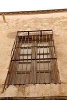 old doors with balcony, spain photo