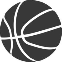 silhouette basketball ball black color only vector