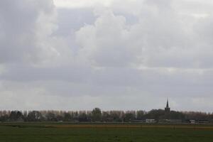 Dutch landscape in the spring photo