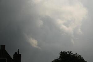 whirlwind, tornado in the sky, doesnt reach the ground photo