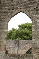 ruined church, ruins of a church that was once struck by lightning in oude niedorp, the netherlands photo