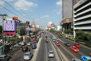 overview Bangkok, Thailand, traffic, photo