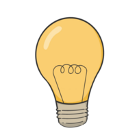 Light Bulb Sticker Illustration png