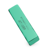 old school green eraser, rectangular model with black spots png