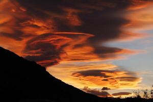 extreme colors during sunset photo