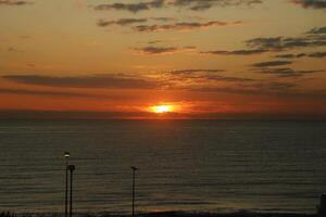 sunrise from the sea photo