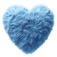 Blau Herz flauschige Sanft Kissen png