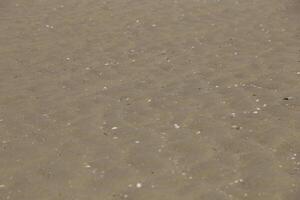 sand with a structure at the beach photo