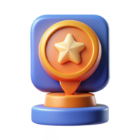 Awards icon set. cup prize award golden trophy, stars and goblets. UI Achievement Badges. png