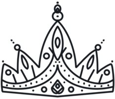 King crown line png