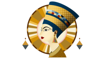 oude Egyptische buste nefertiti geïsoleerd standbeeld kunst vrouw beroemd besnoeiing uit gezicht kleurrijk kunst artwork cultuur, Egyptische koningin, vrouw van de Farao Achnaton, oude buste van nefertiti png