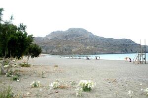 the beach of crete, greece photo