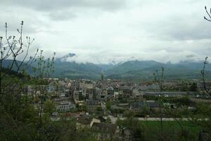 grenoble a city in the french alps photo