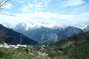 snow in the french alps photo