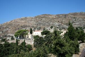 mountain views in crete, greece photo