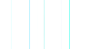 un' impostato di blu e verde Linee su un' trasparente sfondo png