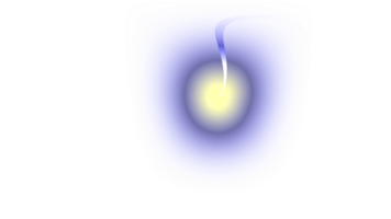 a blue and yellow light on a transparent background png