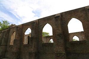 ruined church, ruins of a church that was once struck by lightning in oude niedorp, the netherlands photo