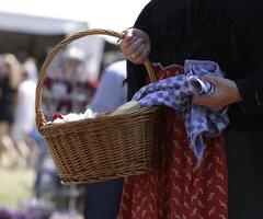 fair, demonstration of old customs in the fishing village of Westerland photo