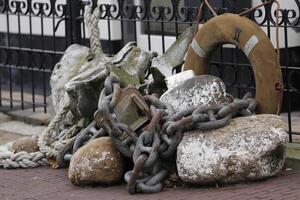 details, harbor, urk, former island in the Zuiderzee, the Netherlands, fishing village photo