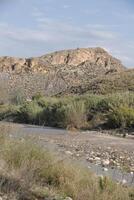 a little water in the almanzora river, almeria, andalucia, spain photo