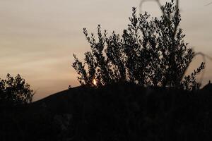 sunset in the mountains, spain photo