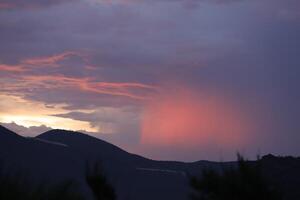 sunset over the almanzora valley photo