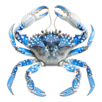 bleu Crabe sur transparent Contexte png