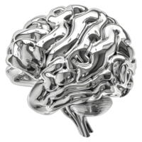 Line Art of Human Brain on Transparent Background png