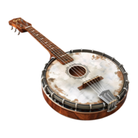 traditionnel banjo la musique instrument sur transparent Contexte png