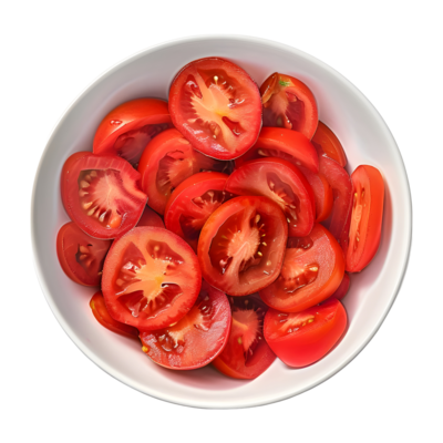 とまと画面！ sliced-tomatoes-in-a-bowl-on-