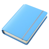 bleu carnet sur transparent Contexte png