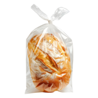 Bread in a Plastic Bag on Transparent Background png